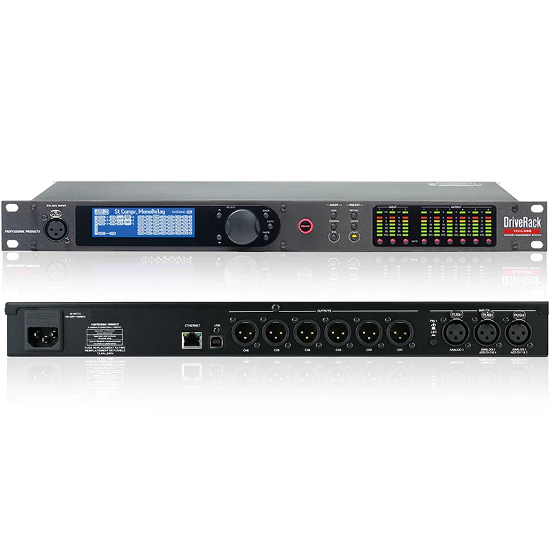 PA2/VENU360 2 Input 6 Output Stage Audio Processor Original Software Audio DriverRack PA2 Professional Speaker Audio Equipment