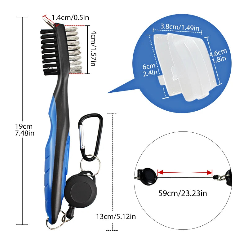 Golf Club Cleaner Golf Cleaning Brush With Carabiner Groove Sharpener Cleaner Multi Style Golf  Sports Accessories Drop Ship