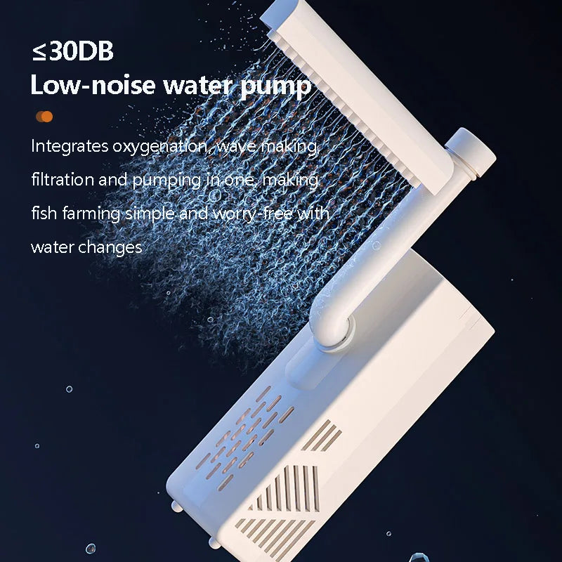 Small Fish Tank Landscape Ecological Full Set Filter Oxygen Generator Living Room New Home Goldfish Tank with Light