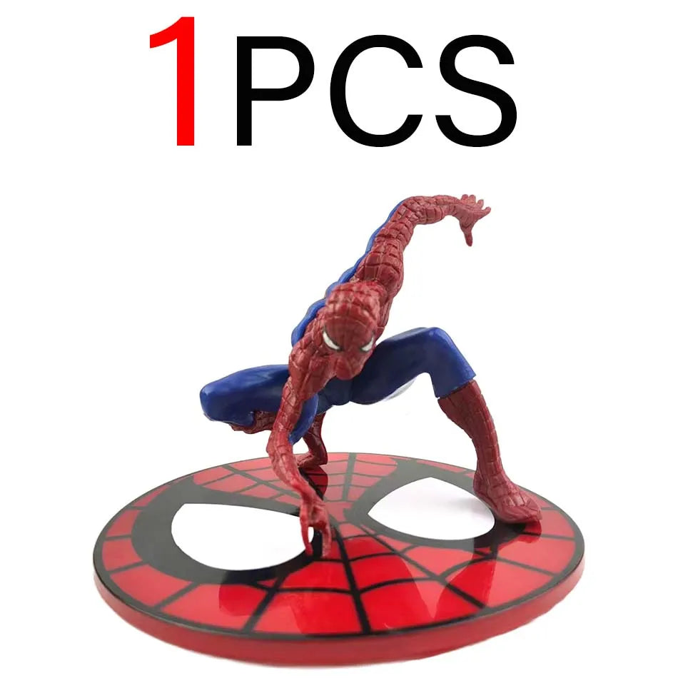New Hot Marvels Comics IronMans Spidermans Venoms Handmade Model PVC Material Animations Decoration Children's Birthday Gifts