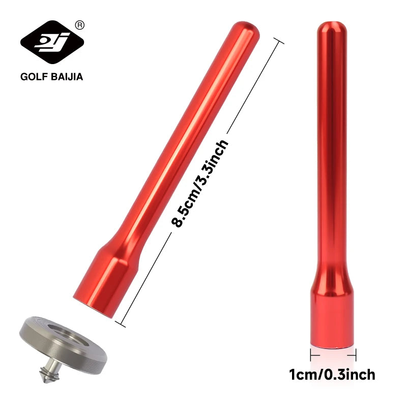 Golf Magnetic Direction Indicator Golf Accessories Round Head Design Streamlined Design Golf Putting Aid Aiming Direction Practi