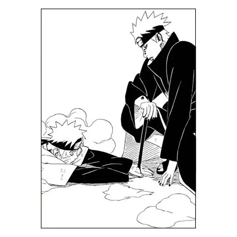Naruto Decorative Painting Frameless Anime Cartoon Printing Uchiha Sasuke Poster Room Decoration Canvas Mural Holiday Gifts