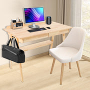 Floor Standing Desk with 2 Drawers Desk for Bedroom Writing Computer Desk