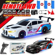 4WD RC Drift Car With LED Light 2.4G Radio 20KM/h High Speed Remote Control Racing Cars Vehicle Model Toy Gift for Boy Girl Kid