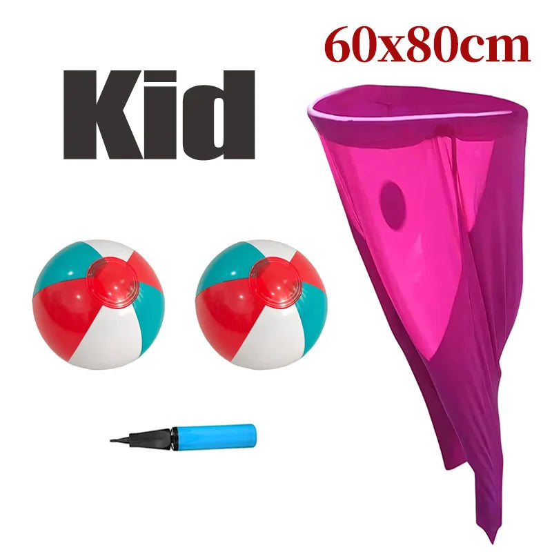 Granny Pants Yard Game Toy with Bouncy Ball Pump Fun Party Family Reunion Outdoor Props Tossing Sport Games for Adults Kids