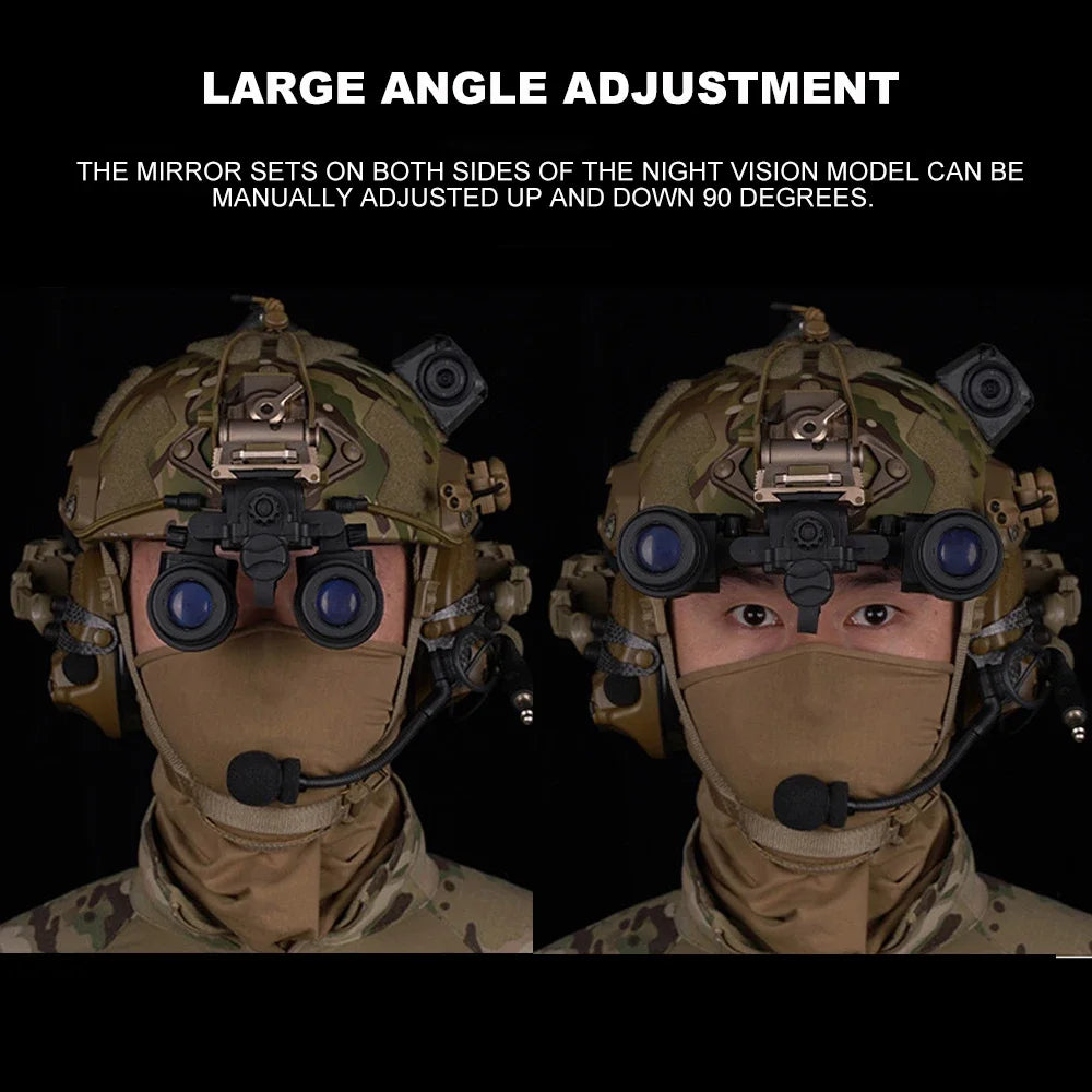 Tactical AN/PVS31 Night Vision Goggles Dual-Tube Binocular NVG Dummy Props Helmet No Function Model with L4G24 Helmet Mount
