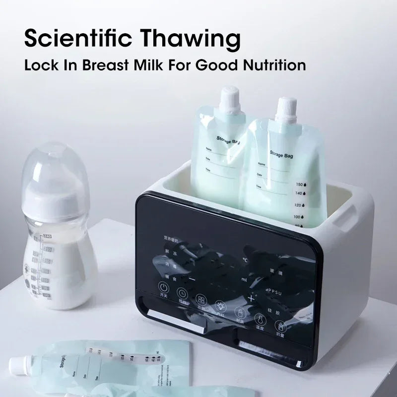 Keep your baby's milk at the perfect temperature with this fast, multifunctional baby bottle warmer—featuring accurate temperature control and a convenient timer, ideal for newborns!