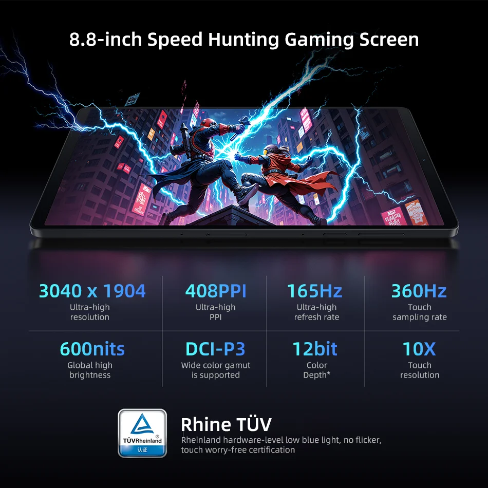 2025 New Lenovo Legion Y700 4th Gen TB322FC Gaming Tab 256GB 512GB Snapdragon 8 Elite 8.8" 165Hz Screen 7600mAh Battery Android