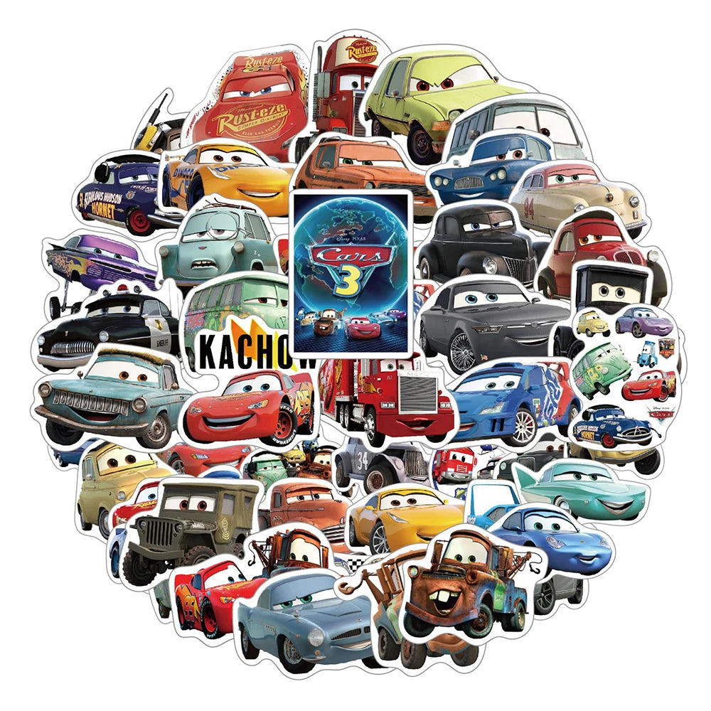 Cars Theme Birthday Party Decoration Tableware Banner Tablecloth Gift Bag Paper Plates Party Favors Toy Set Stamps Bracelets