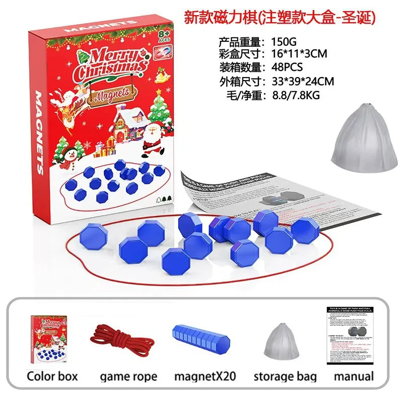 Party Games Magnetic Stones Game Interactive Magnet Board Strategy Game for FamilyKids Adults High quality longest side 3.4cm