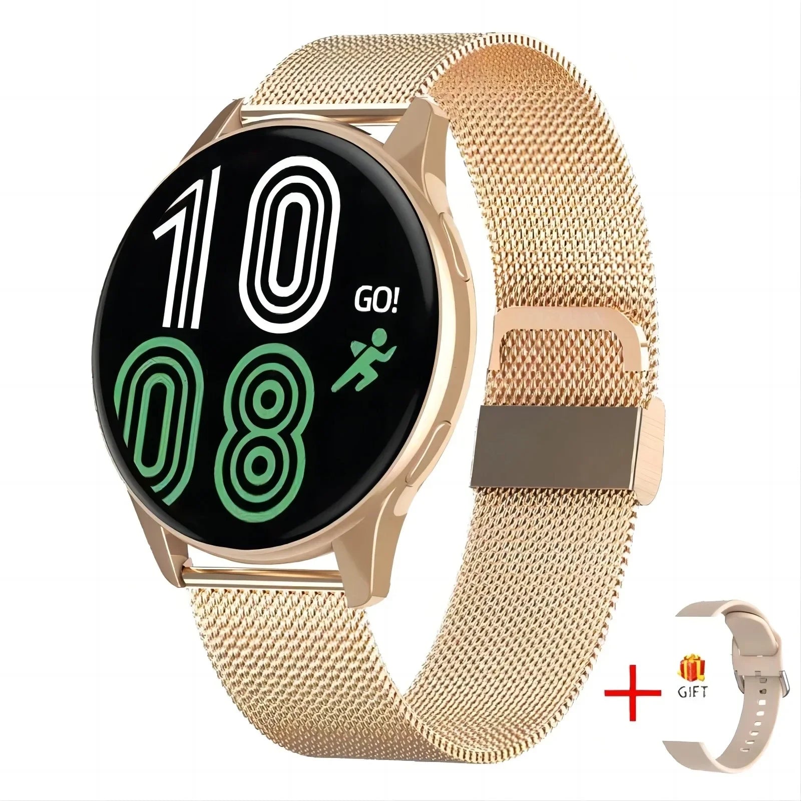 Track your sleep and stay connected in style with this round-display smartwatch for men and women, compatible with iOS and Android!