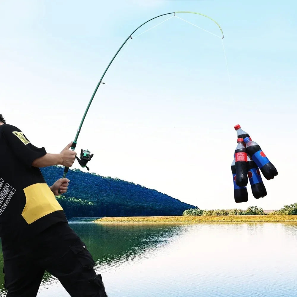 Sougayilang 2.1m-3.6m Spinning Fishing Rod Carbon Trout Carp Telescopic Fishing Pole Lure Fishing Rod Tackle