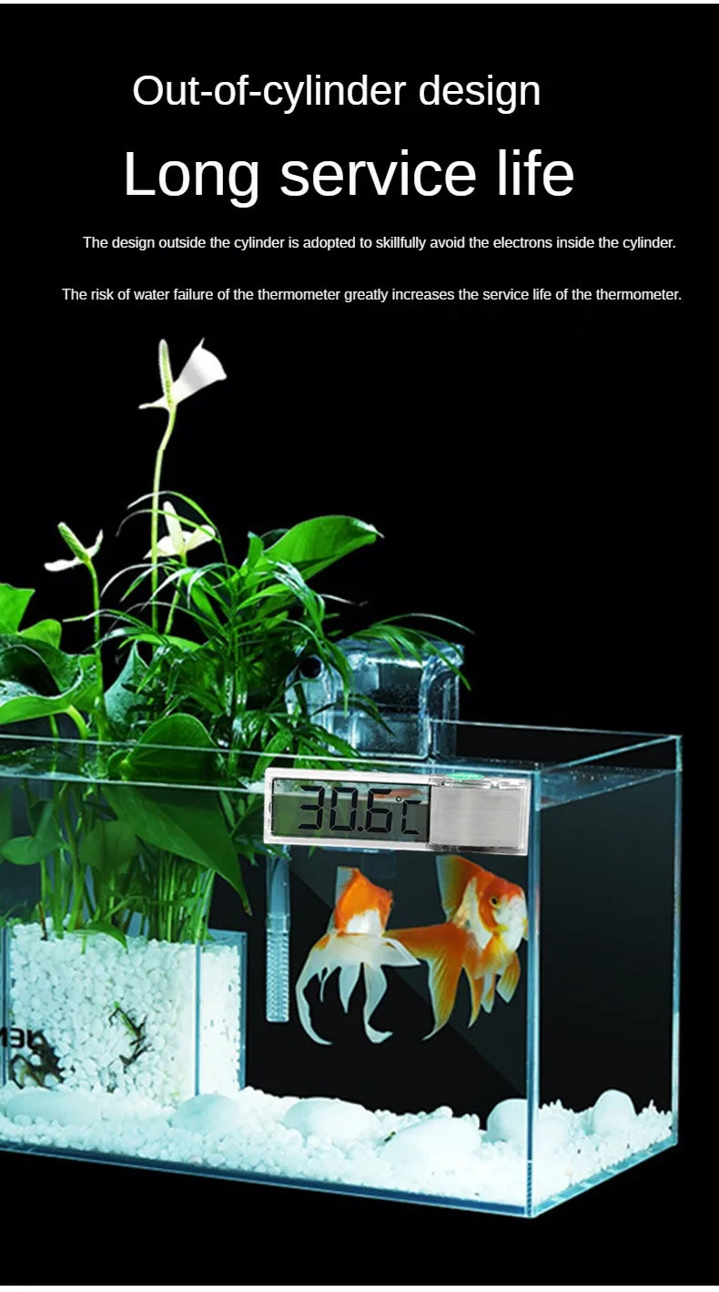 Keep your aquarium just right with this electronic LCD digital thermometer—easy to read and ultra-accurate!