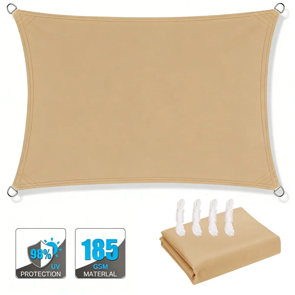 Waterproof Sun Shade Sail Canopy Rectangle UV Block Sun Shelter For Outdoor Garden Patio Backyard Terraza Awning Privacy Screen