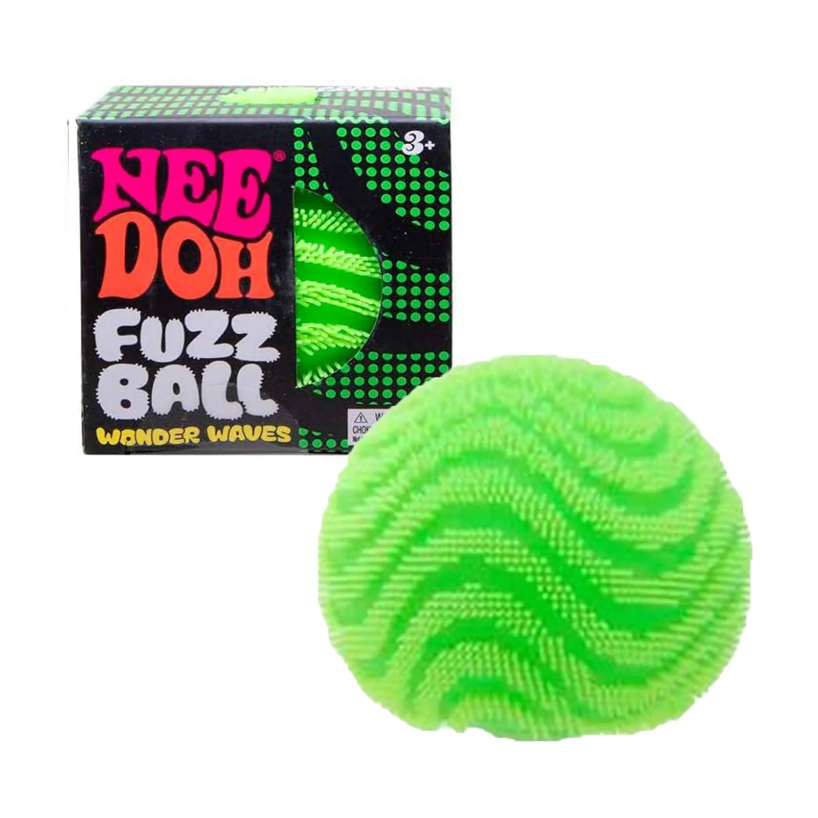 Schylling Nee Doh Fuzz Ball Wonder Waves Textured Fidget Ball Sensory Squeeze Blind Box Toy Stress Relief for Adults Kids