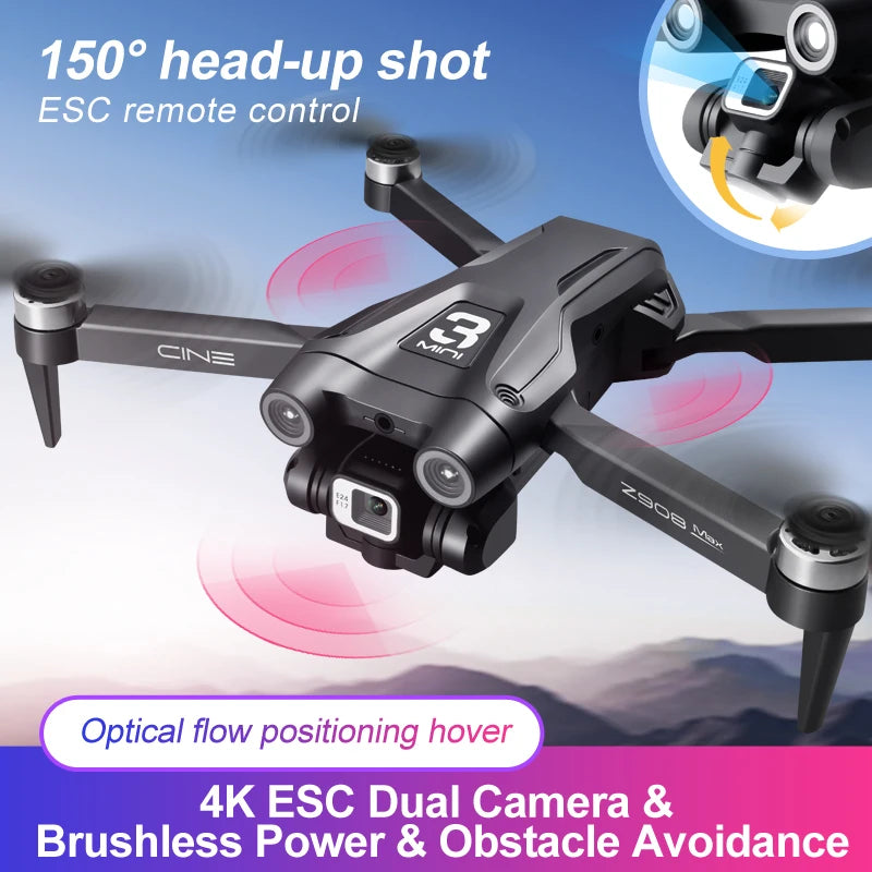 Lenovo Z908 Pro max Drone 4K Professional HD Dual Camera Dron Brushless Motor 5G WIFI FPV RC Quadcopter Helicopter Toys