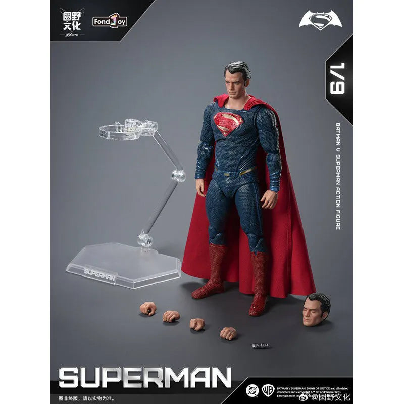 Fondjoy DC Superman Action Figure One Ninth Scale Articulated Collectible Official Licensed Batman V Superman Dawn Of Justice