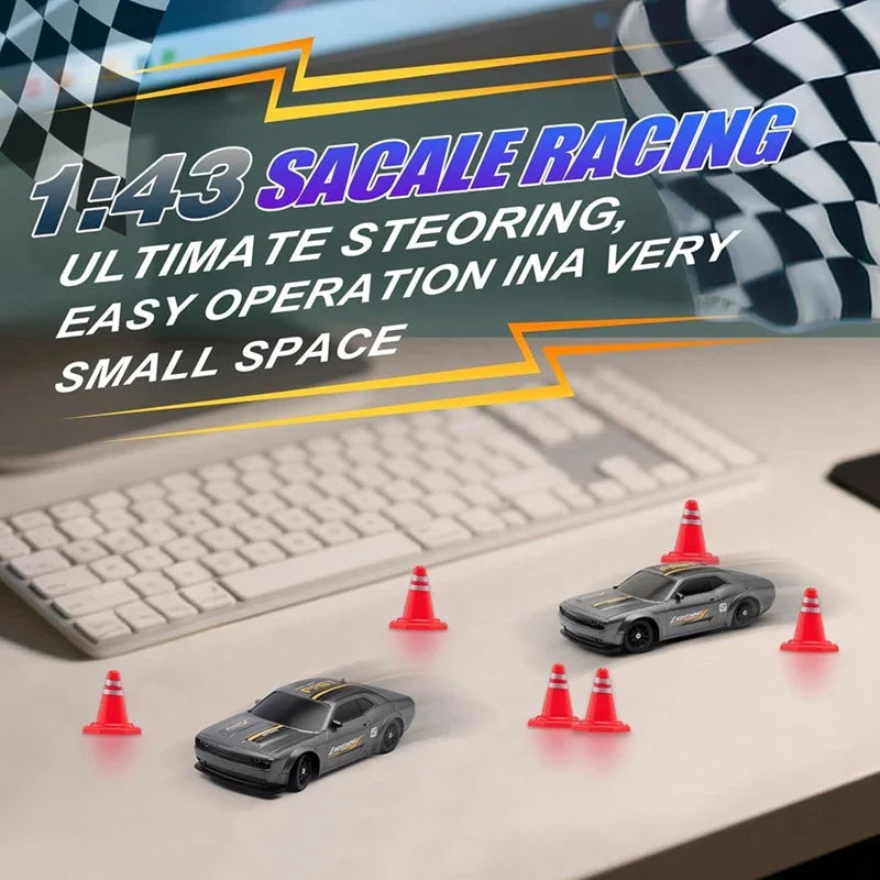 4WD RC Drift Car 1:43 Remote Control Cars Truck 4x4 Racing Drifting 2.4G Radio Mini Vehicle Model Toy Gift for Adults Kids Boys