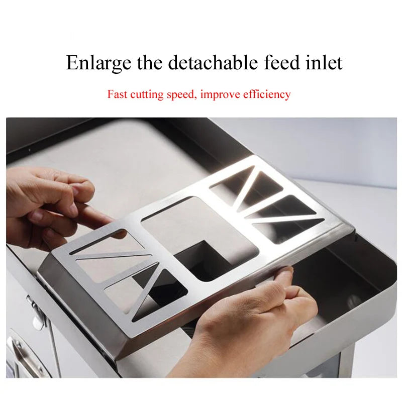 Desktop Meat Slicer For Fresh Meat Slicing Shredding Dicing Detachable Blade Electric Meat Cutting Machine