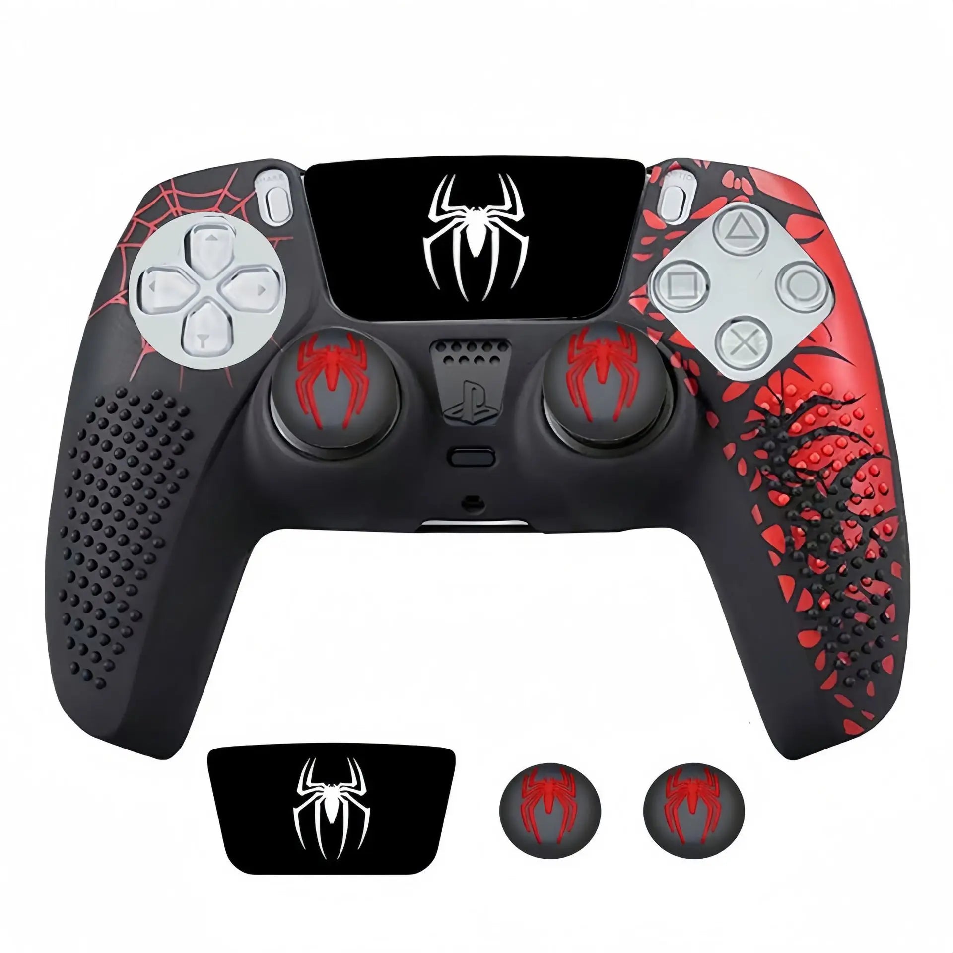 For PS5 Controller Cover Case Anti-Slip  (Spider-Man)
