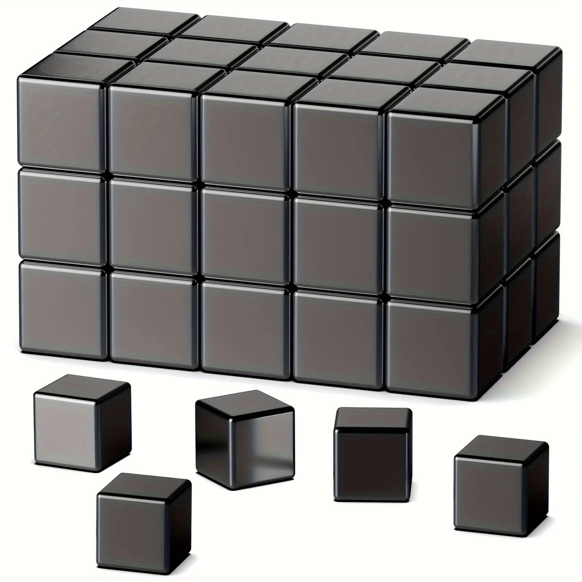 Square Magnets, Great Pull Force, Perfect for Fridge, Garage, Kitchen, Science, Craft, Office, Easter Decor.