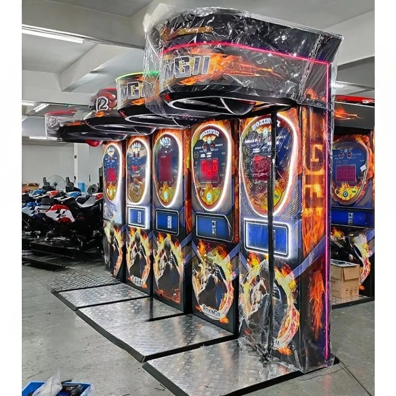 Commercial Adult Punch Boxing Arcade Machine Coin Operated Punching Game For Amusement Park Venue