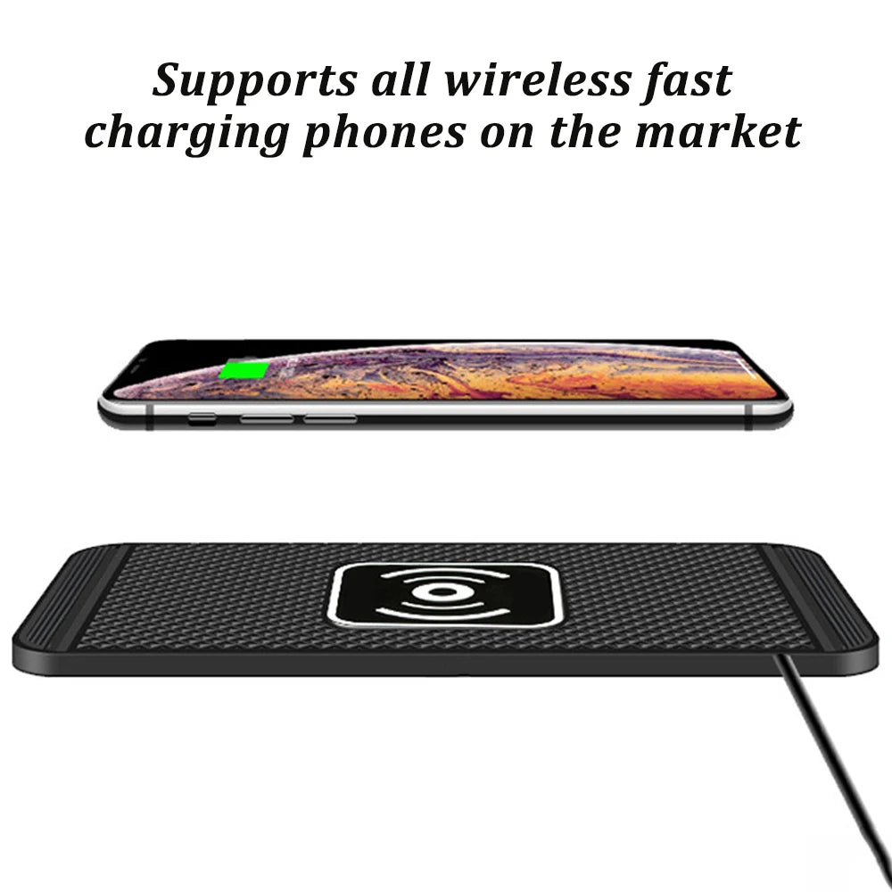 Experience hassle-free charging with this intelligent wireless charger featuring automatic sensing—perfectly compatible with Android devices for use at home or in the car!