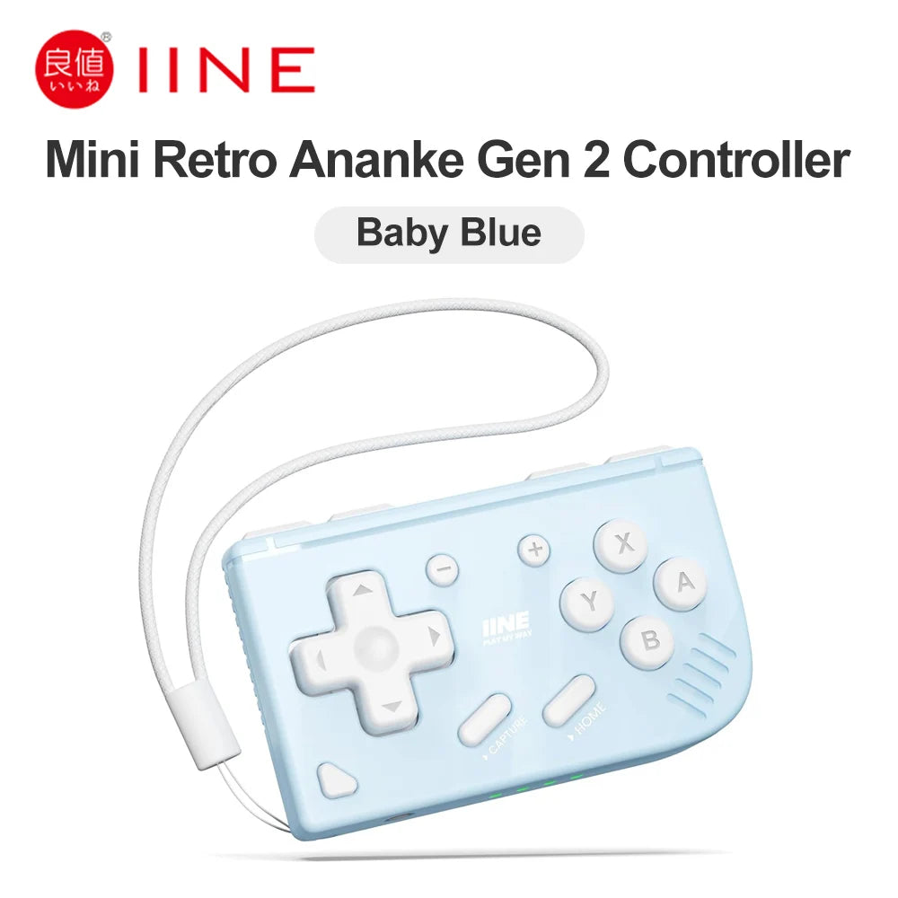 Retro Mini Gamepad for Nintendo Switch 2/1 iOS Android PC Tablet IINE Portable Controller E-book PPT Page-turining Ananke Gen 2