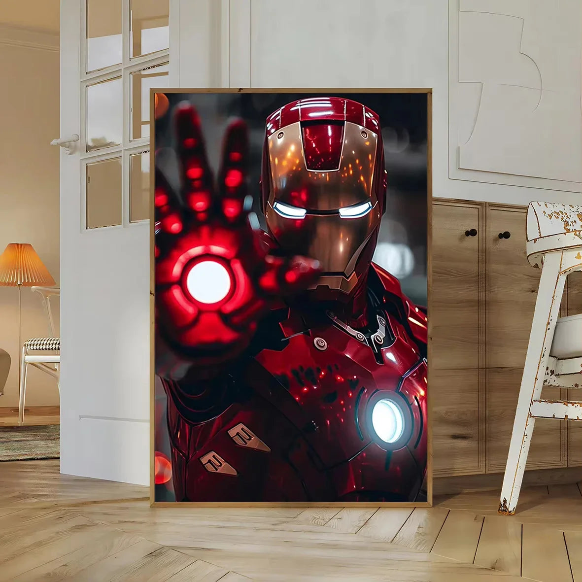 1PC frameless, Paintings Avengers Poster Print Marvel Movie Figures Decor Iron Man Wall Art Canvas Painting Superhero Kid