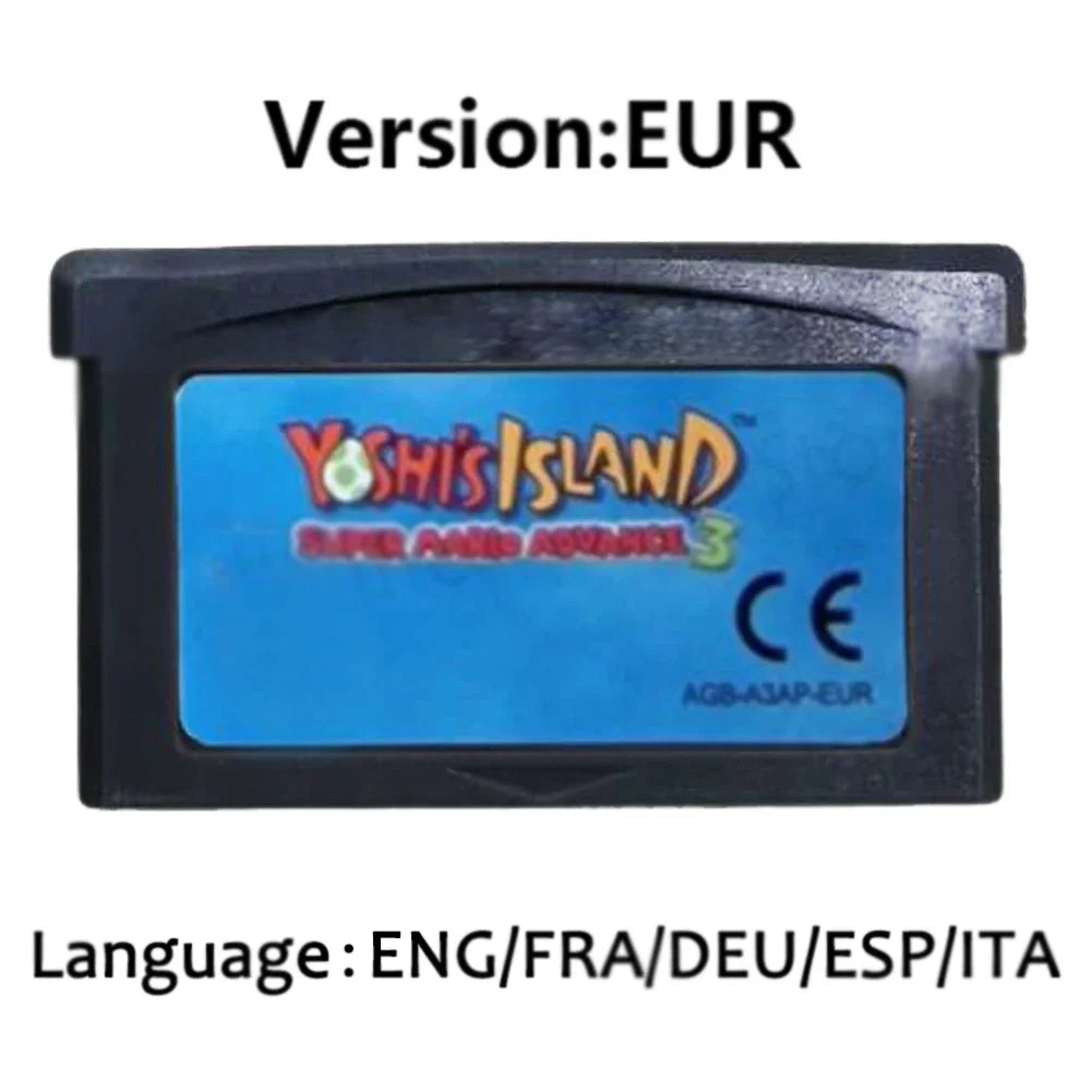 Mario GBA Games cards EUR USA Version