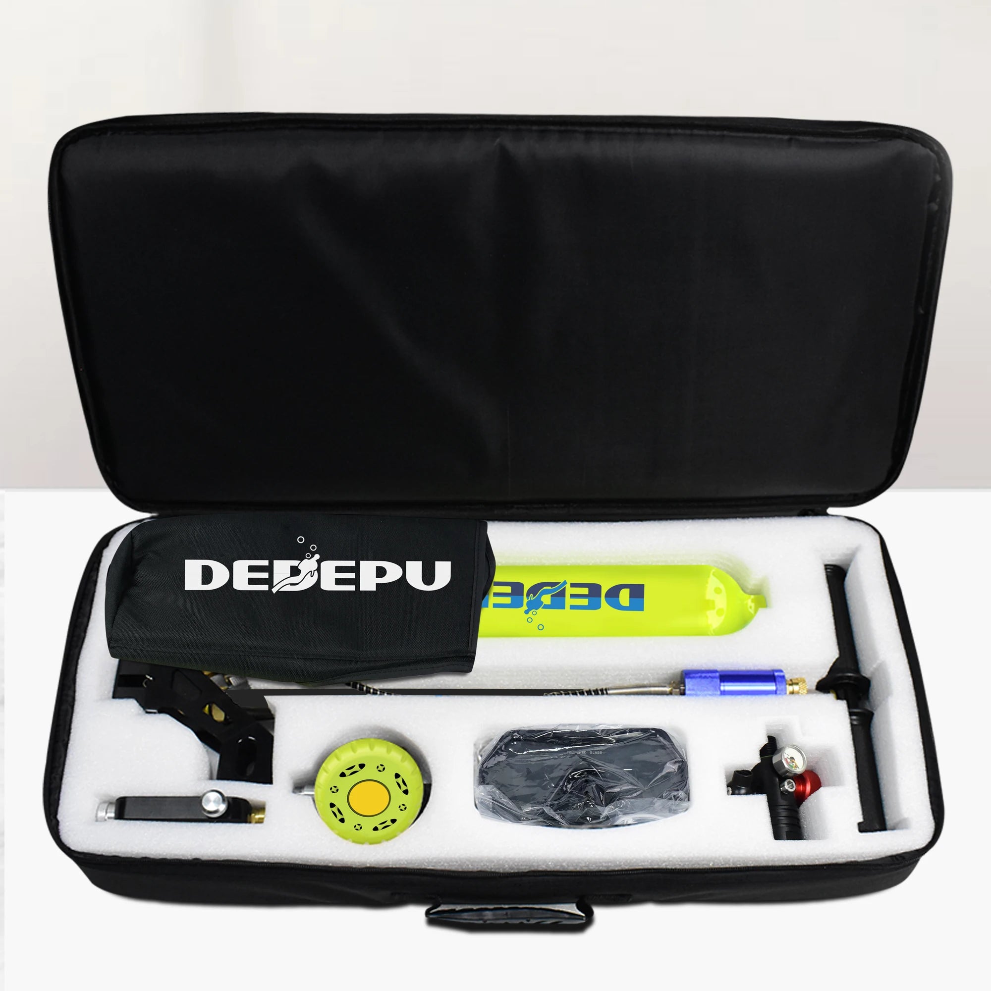 DEDEPU 1L Scuba Diving Tank Professional Diving Equipment Underwater Breathing Scuba Tank Oxygen Cylinder 15-25 Minutes