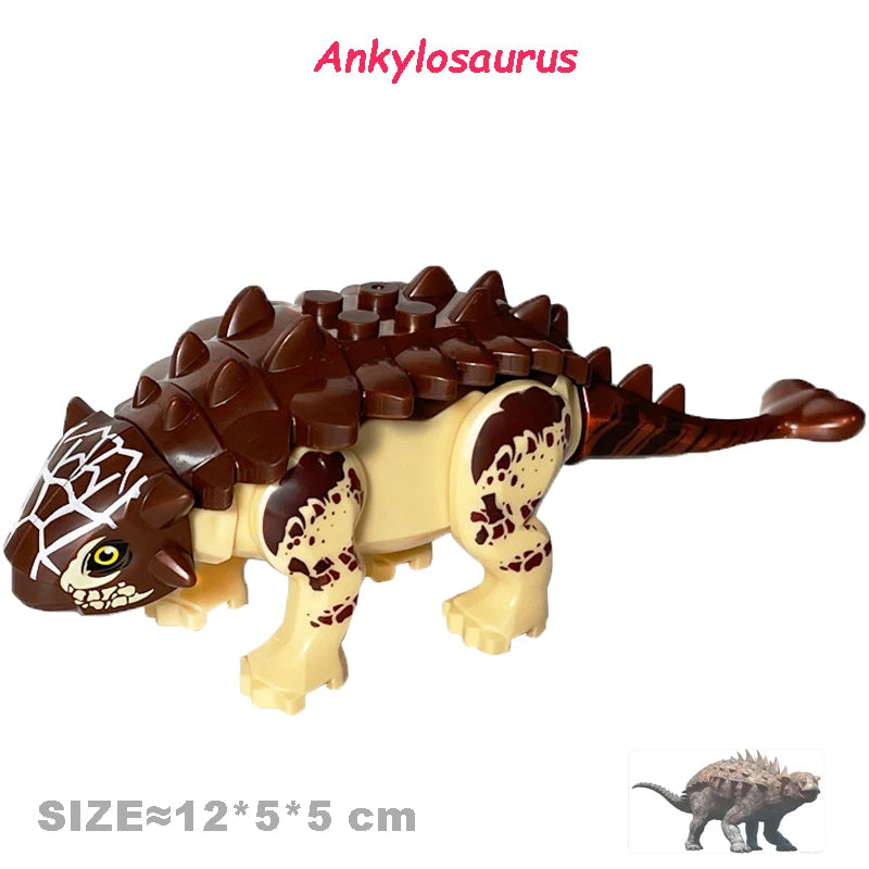 Jurassic Cool Dinosaurs World Triceratops Velociraptor Indominus T-Rex Model Assemble Building Blocks Toys For Children Boy Gift