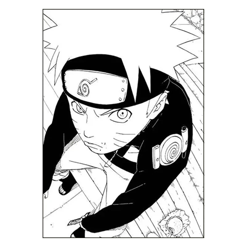 Naruto Decorative Painting Frameless Anime Cartoon Printing Uchiha Sasuke Poster Room Decoration Canvas Mural Holiday Gifts