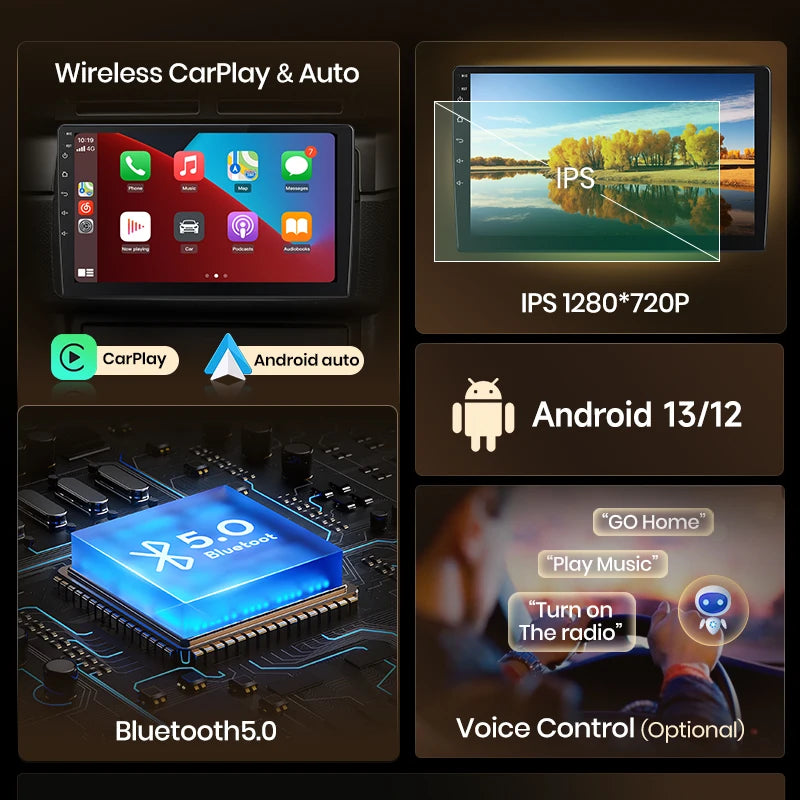 Junsun V1 AI Voice Wireless CarPlay Android Auto Radio for SKODA Octavia 2 A5 2008-2013 4G Car Multimedia GPS 2din autoradio