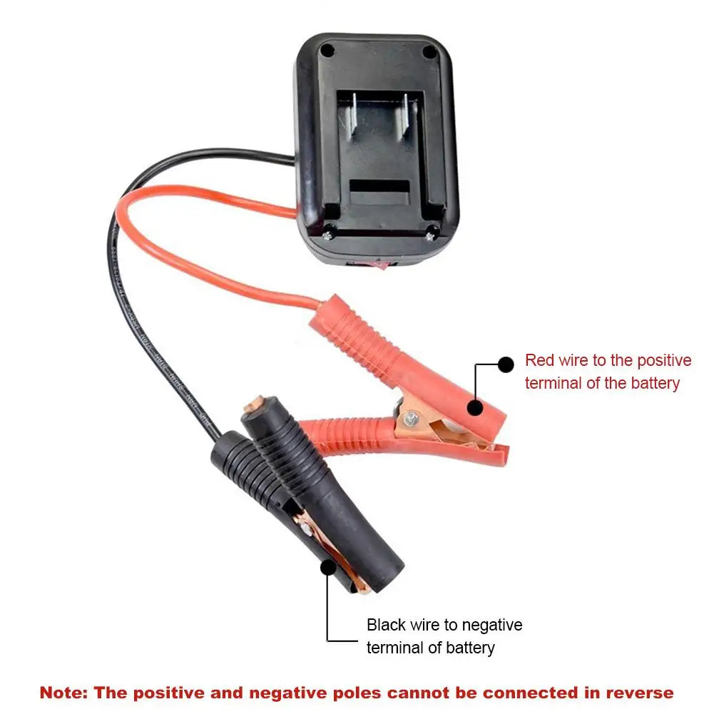 Igniter Jump Starter for Makita Daiyi Lithium Battery Booster Cable Adapter Emergency Power Kit DIY Converter With Clip