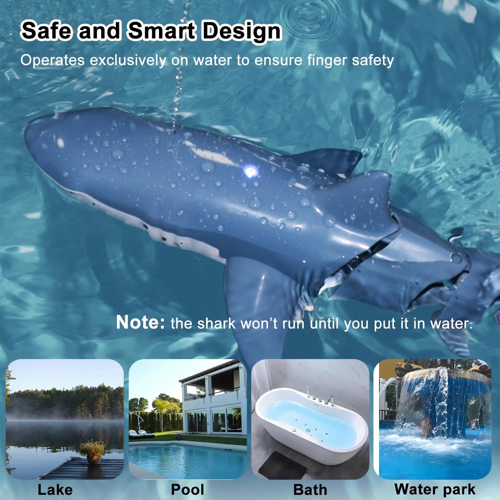 RC Shark Remote Control whale Spray Water Kids robot toy Radio Controlled Boats swimming pool Toys for boys Children Kid