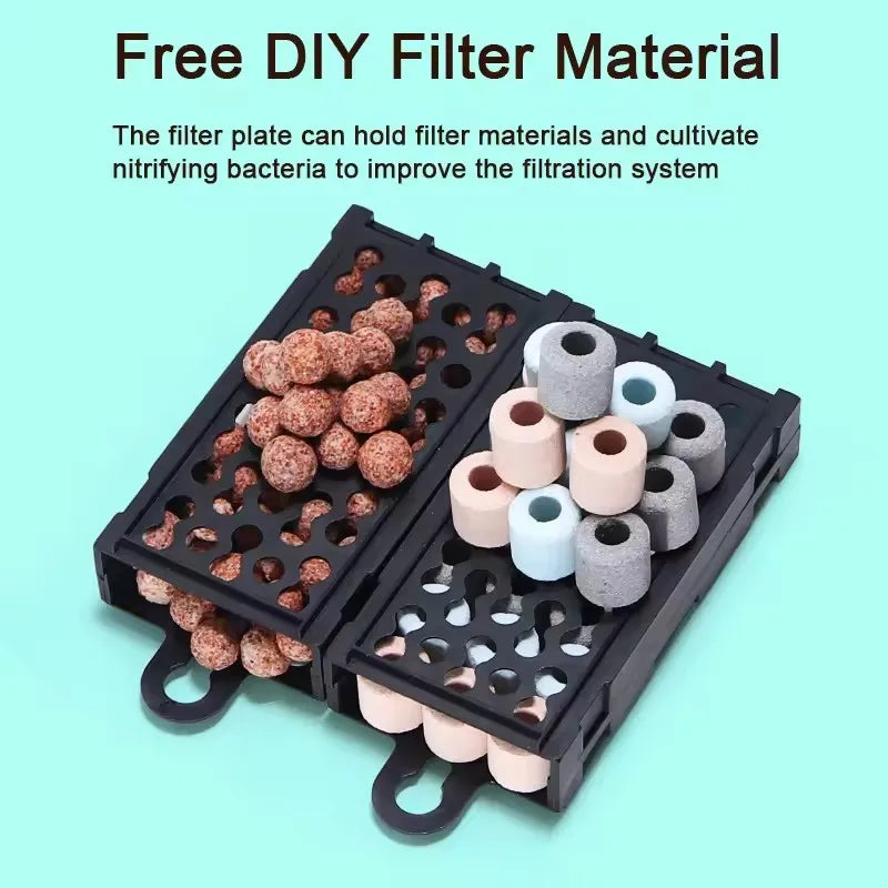 Aquarium Fish Tank Filter 3 in 1 Water Purification Circulation Pump Small Pump Silent Aeration Fish Tank Cleaning Tools
