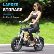 US Shipping Hot New 1200W Peak Electric Scooter with Seat 16 Inch Fat Tire Electric Dirt Bike 30 Miles Range 20 Mph Speed