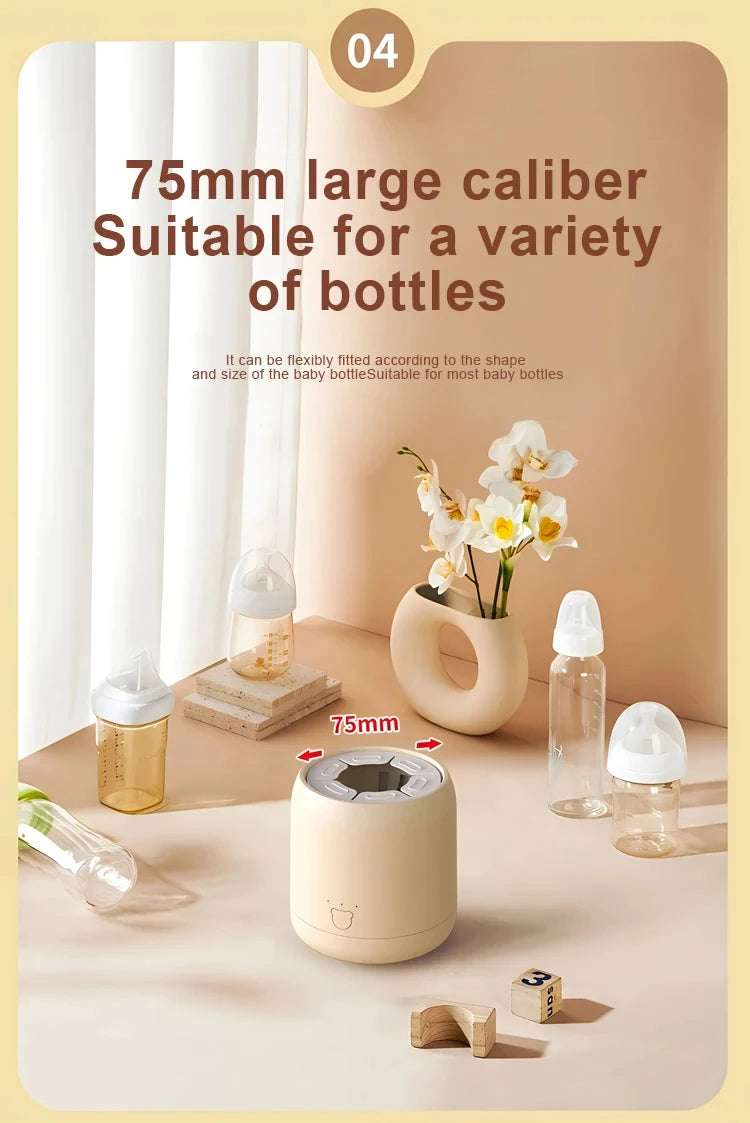 Mix up your baby’s milk on the go with this portable USB rechargeable baby bottle shaker—fast, convenient, and mess-free feeding!