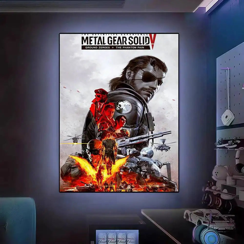 Gift Frameless Poster Personalized Gift For Lovers Customizable Decorative Home Decor Hot Game Metal Gear Solid Solid