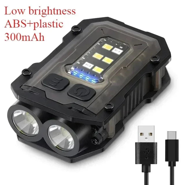 Tactical Portable Work Light EDC Flashlight Tool Mini LED Flashlight Outdoor Camping Hiking Tool MOLLE Flash Light Rechargeable