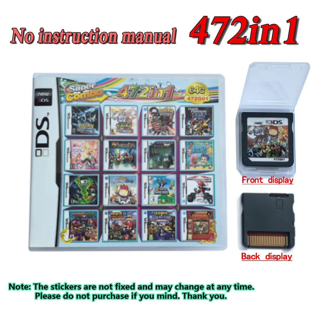4300 in 1  Pokemon Game Cards DS NDS 3DS 3DS NDSL