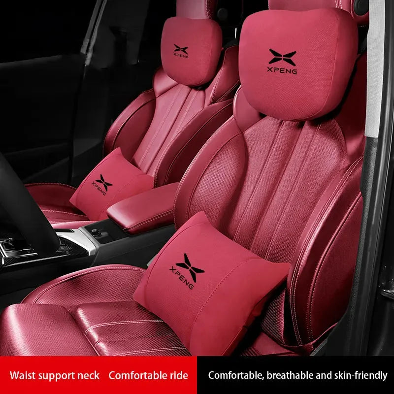 Car Neck Pillow Seat Headrest Lumbar Support Pillow Spine Protect Car Pillow Neck Rest Cushion For Xpeng Xiaopeng P5 P7 G9 G3i