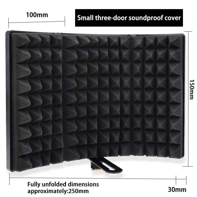 3/5, panel recording spray screen, noise-reducing and sound-absorbing microphone