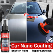 Car Nano Coating Brightening Cars Paint Kit - Professional Auto Polishing Tool, High Gloss Car Paint Scratch Repair Protection