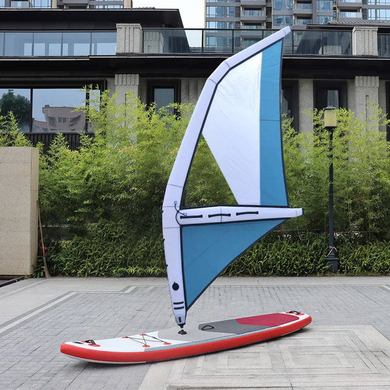 Inflatable Surfing Paddle Board with Handheld Wind Sails Kite Boards for Water Sliding Wind Wings Surfing Gear