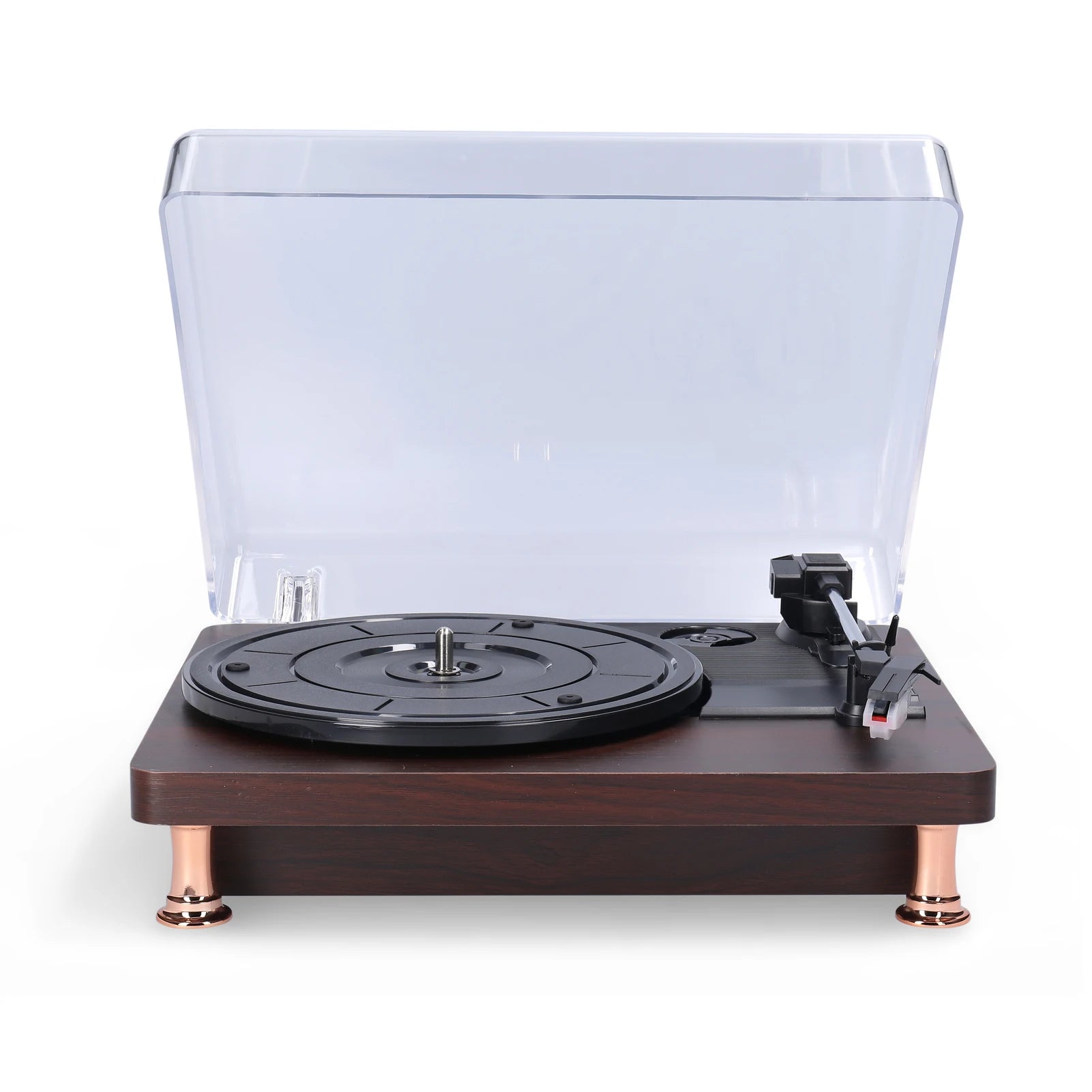 Retro Vinyl Record Player Record Player with Dustproof Cover Classic Nostalgic Style Record Player EU/US Plug Record Player