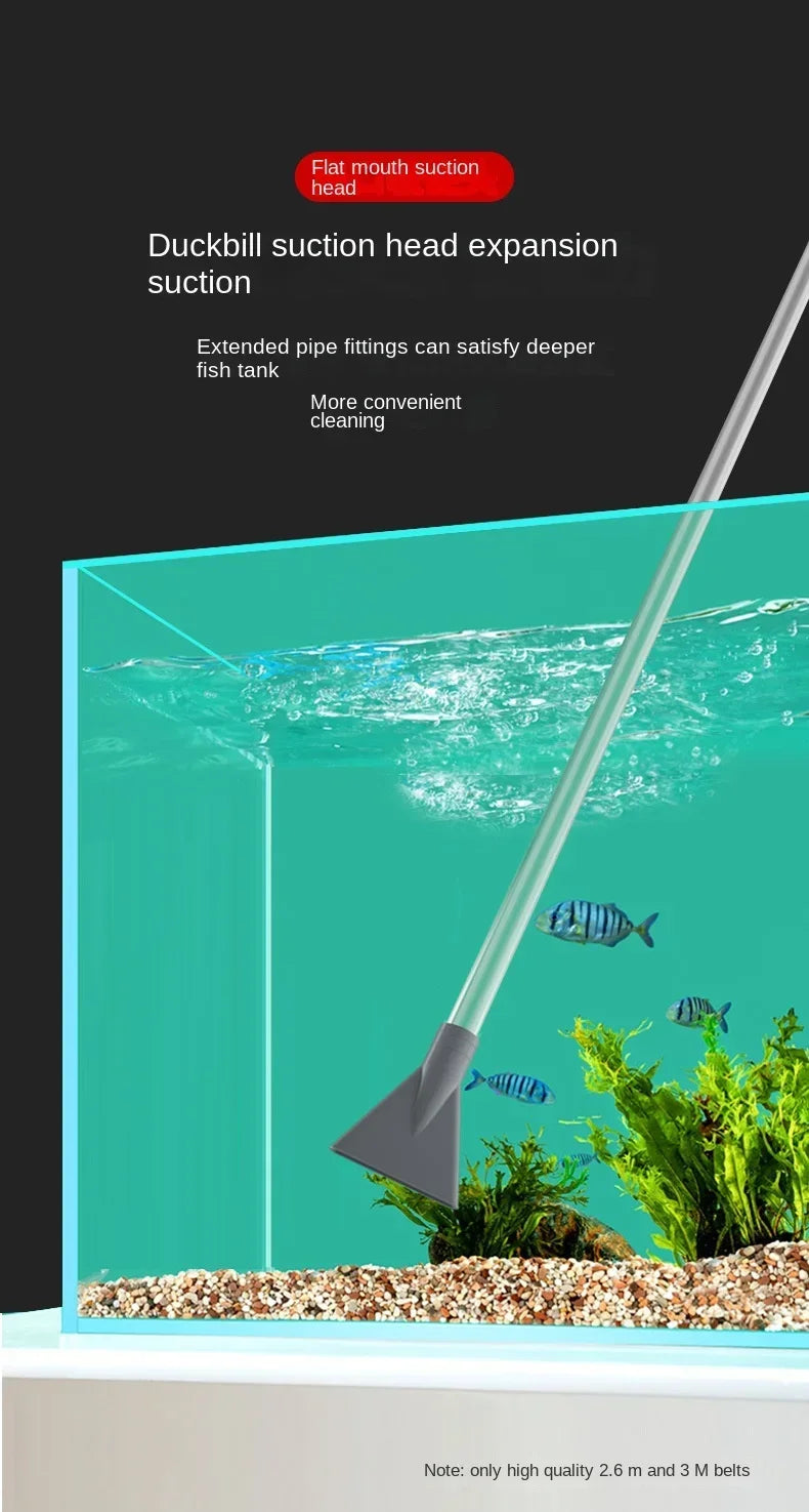 New Fish Tank Water Changer, Sand Washer, Water Pump, Fish Tank Water Absorber, Siphon Pipe, Manual Water Changer, Toilet