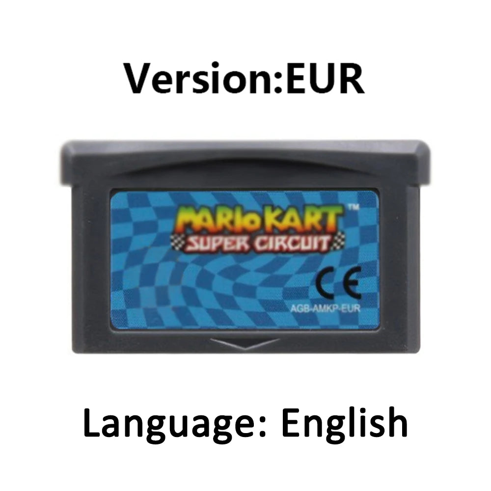 Mario GBA Games cards EUR USA Version