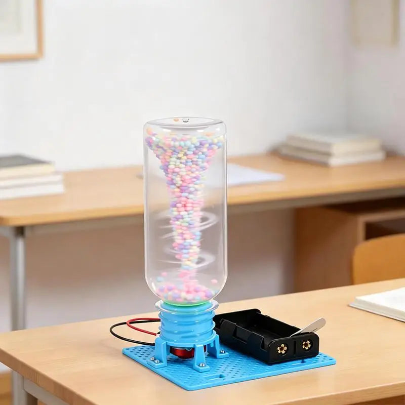 Electric Tornado Maker DIY STEM Kit Science Experiment Educational Model Desktop Decor Casual Learning Hobby Present